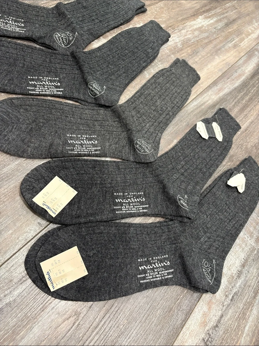 Martin’s Wool Socks set of 5 NEW